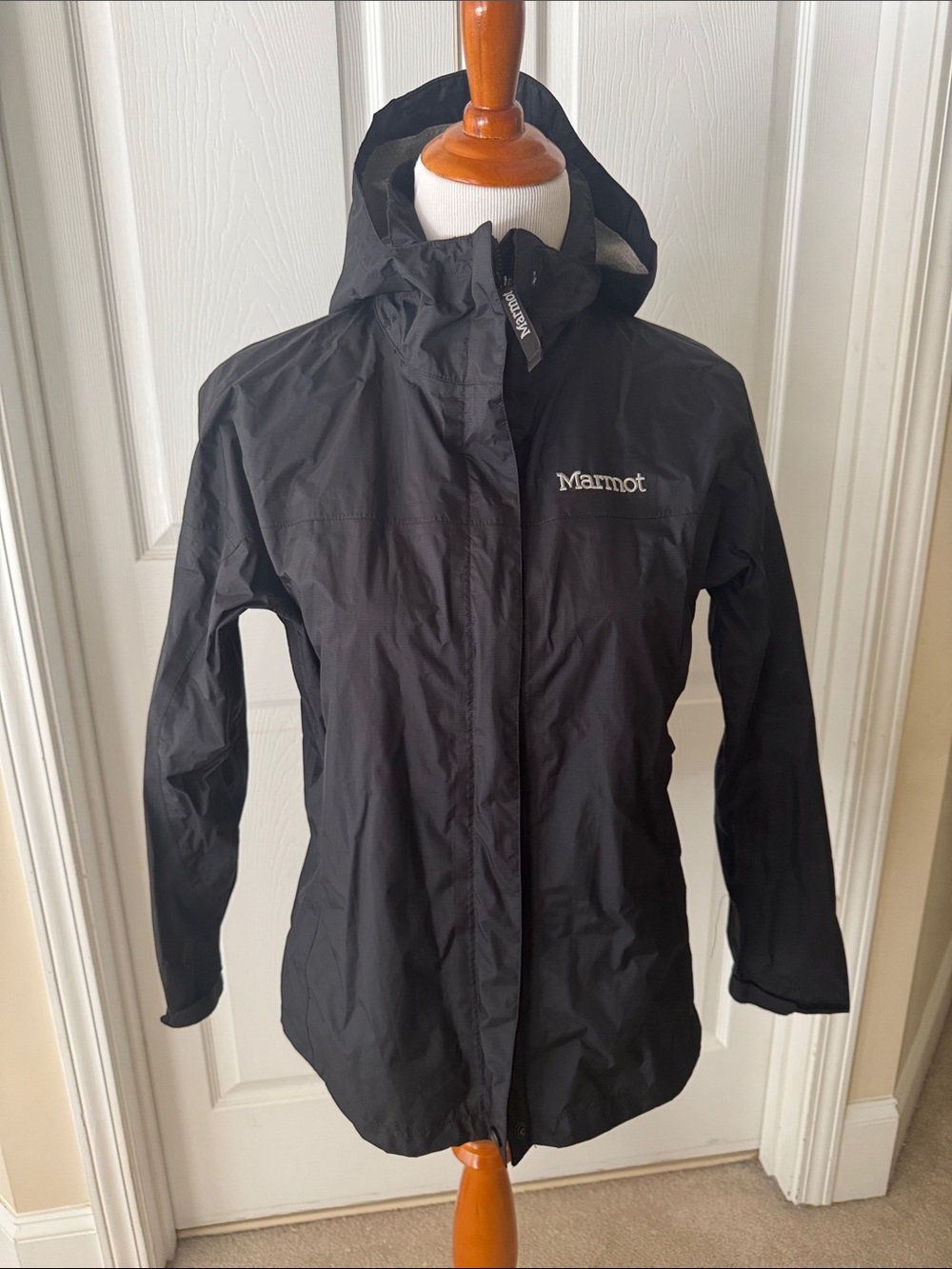 Marmot Black Women's Hooded Waterproof Jacket